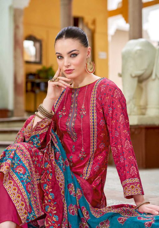 Alok Bin Saeed Vol 11 Cotton Salwar Suit Catalog 8 Pcs - Image 4