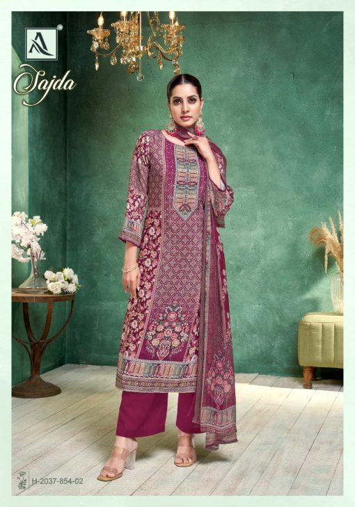 Alok Sajda Viscose Salwar Suit Catalog 6 Pcs - Image 4