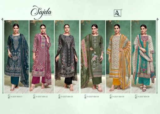 Alok Sajda Viscose Salwar Suit Catalog 6 Pcs - Image 10