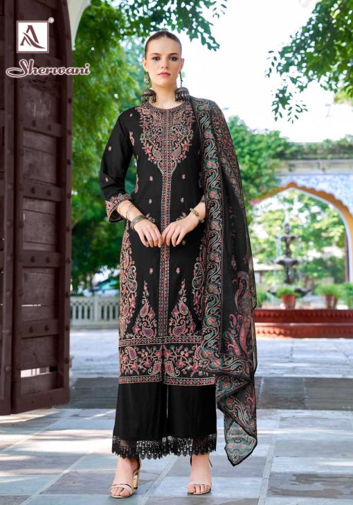 Alok Sherwani Cotton Salwar Suit Catalog 6 Pcs - Image 13