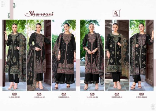 Alok Sherwani Cotton Salwar Suit Catalog 6 Pcs - Image 19