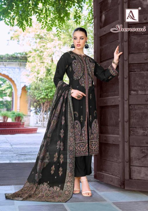 Alok Sherwani Cotton Salwar Suit Catalog 6 Pcs - Image 8