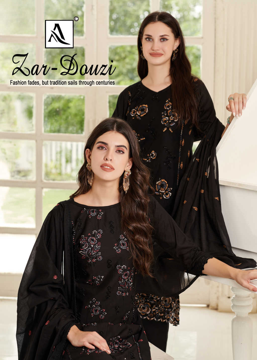Alok Zar Douzi Cambric Salwar Suit Catalog 4 Pcs (1) Alok Zar Douzi Cambric Salwar Suit Catalog 4 Pcs - Image 2