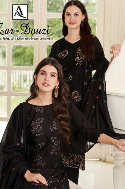 Alok Zar Douzi Cambric Salwar Suit Catalog 4 Pcs Alok Zar Douzi Cambric Salwar Suit Catalog 4 Pcs