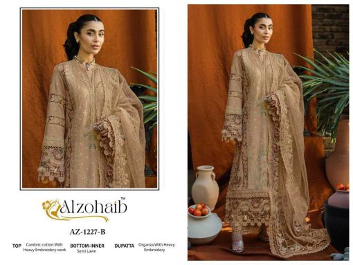 Alzohaib DN 1227 A-B Cotton Salwar Suit Catalog 2 Pcs - Image 3