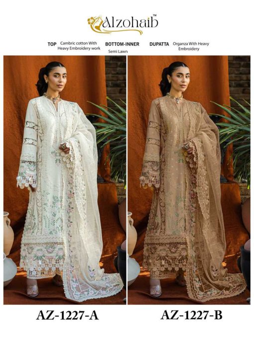 Alzohaib DN 1227 A-B Cotton Salwar Suit Catalog 2 Pcs - Image 4