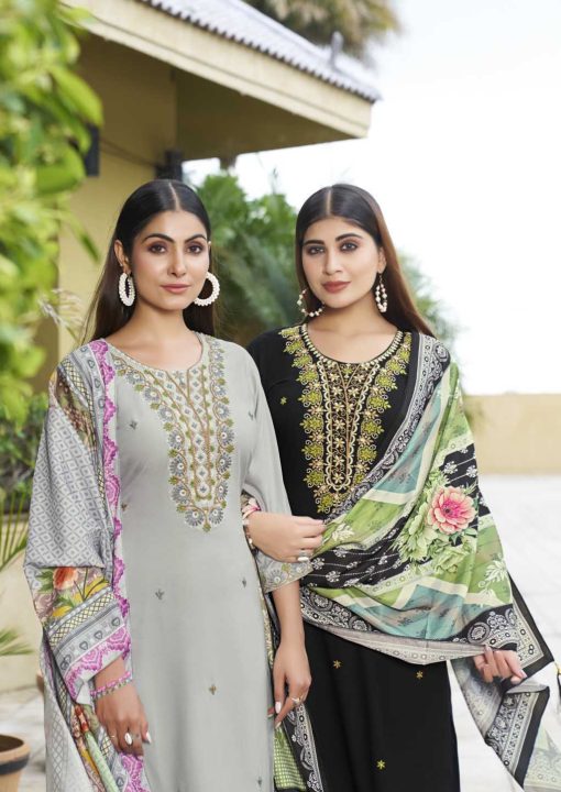 Apsara Woodee Kurti with Dupatta Bottom Rayon Catalog 6 Pcs - Image 11
