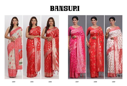 Astita Bansuri Cotton Saree Sari Catalog 6 Pcs - Image 8