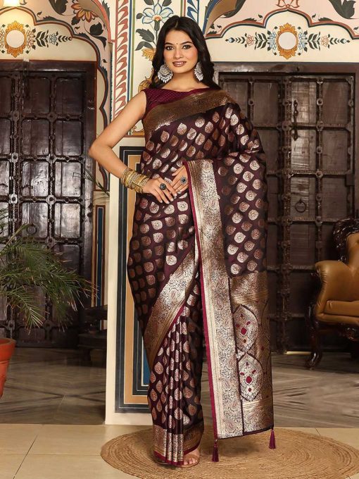 Astita Elegance Vol 2 Silk Saree Sari Catalog 6 Pcs - Image 3