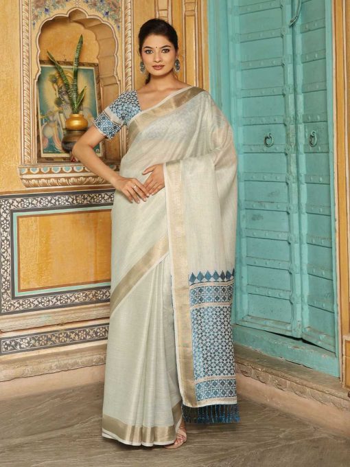 Astita Henoi Threads Cotton Saree Sari Catalog 6 Pcs - Image 3