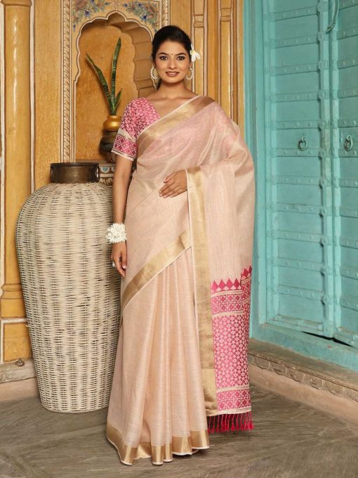 Astita Henoi Threads Cotton Saree Sari Catalog 6 Pcs - Image 6