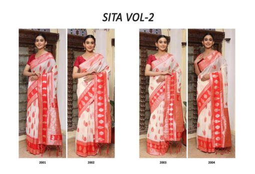 Astita Sita Vol 2 Cotton Saree Sari Catalog 4 Pcs - Image 6