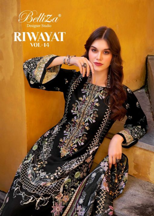 Belliza Riwayat Vol 14 Viscose Salwar Suit Catalog 8 Pcs - Image 2