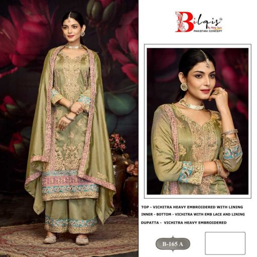 Bilqis B 165 A-C Fancy Salwar Suit Catalog 3 Pcs - Image 2