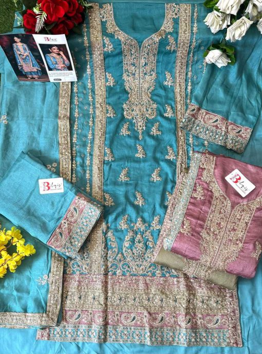 Bilqis B 165 A-C Fancy Salwar Suit Catalog 3 Pcs - Image 7