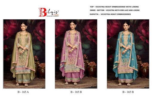 Bilqis B 165 A-C Fancy Salwar Suit Catalog 3 Pcs - Image 8
