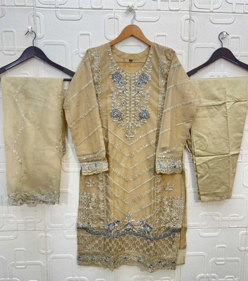 Bilqis B 208 A-D Organza Readymade Salwar Suit Catalog 4 Pcs - Image 5