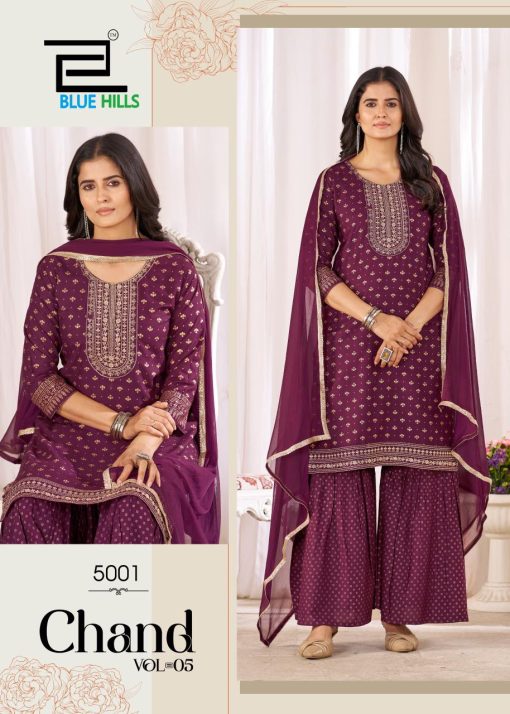 Blue Hills Chand Vol 5 Kurti with Dupatta Bottom Rayon Catalog 6 Pcs - Image 3