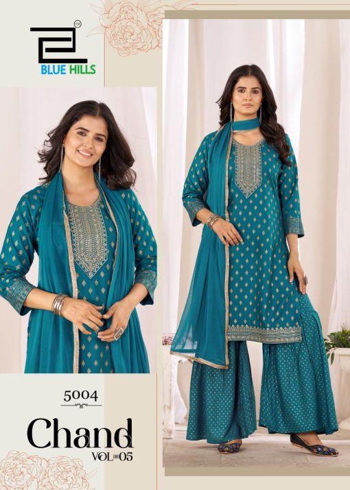 Blue Hills Chand Vol 5 Kurti with Dupatta Bottom Rayon Catalog 6 Pcs - Image 6