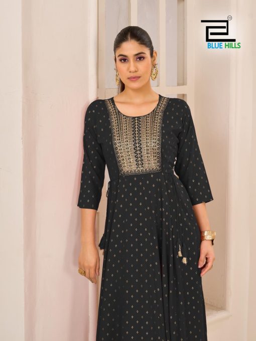 Blue Hills Golden Duck Rayon Kurti Catalog 4 Pcs - Image 2