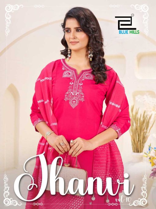 Blue Hills Jhanvi Vol 10 Kurti with Dupatta Bottom Silk Catalog 4 Pcs 3 510x680 - Blue Hills Jhanvi Vol 10 Kurti with Dupatta Bottom Silk Catalog 4 Pcs