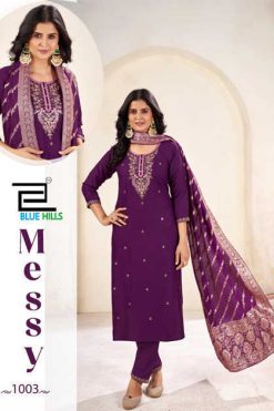 Blue Hills Messy Kurti with Dupatta Bottom Rayon Catalog 6 Pcs