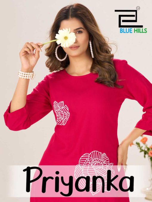 Blue Hills Priyanka Rayon Kurti Catalog 6 Pcs - Image 8