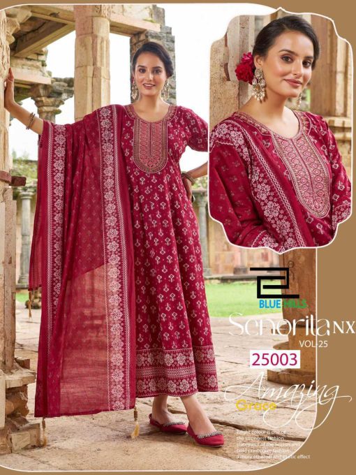 Blue Hills Senorita Vol 25 NX Kurti with Dupatta Rayon Catalog 3 Pcs - Image 2