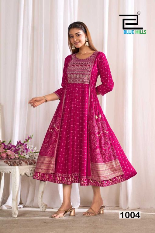 Blue Hills Sreeleela Rayon Kurti Catalog 4 Pcs - Image 5