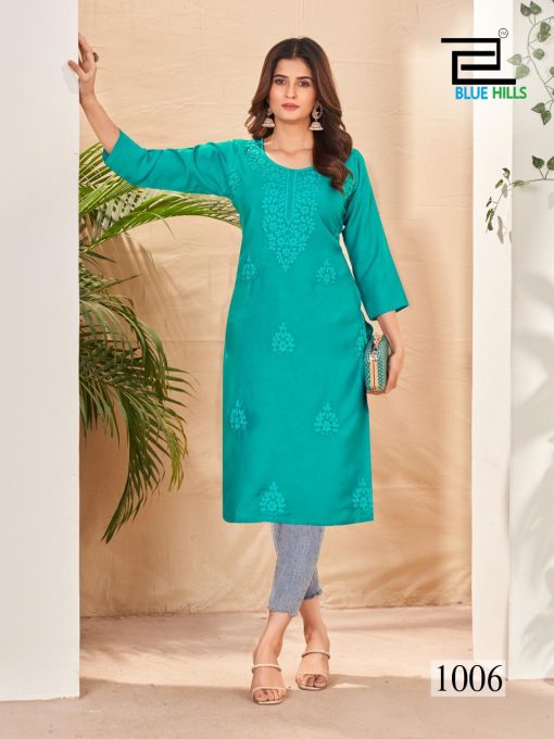 Blue Hills Supriya NX Rayon Kurti Catalog 6 Pcs - Image 2