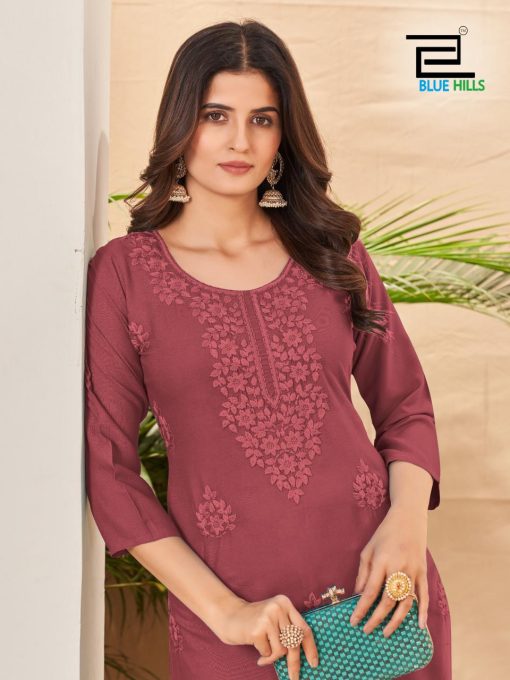 Blue Hills Supriya NX Rayon Kurti Catalog 6 Pcs - Image 10