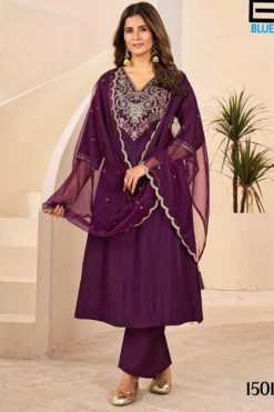 Blue Hills Taj Mahal Vol 15 Kurti with Dupatta Bottom Silk Catalog 5 Pcs
