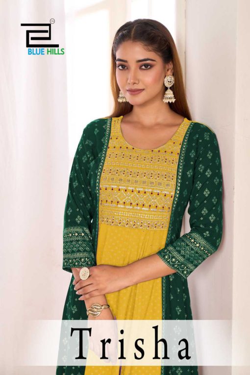 Blue Hills Trisha Rayon Kurti Catalog 4 Pcs - Image 2