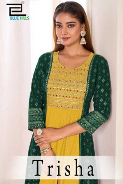 Blue Hills Trisha Rayon Kurti Catalog 4 Pcs