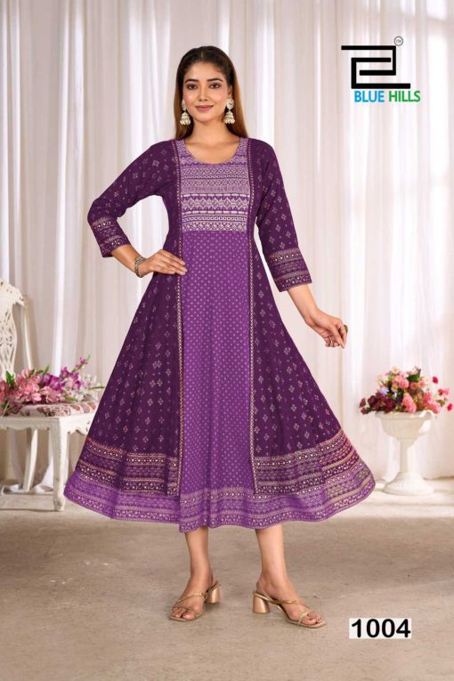 Blue Hills Trisha Rayon Kurti Catalog 4 Pcs - Image 5