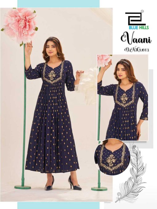 Blue Hills Vaani Rayon Kurti Catalog 4 Pcs - Image 3
