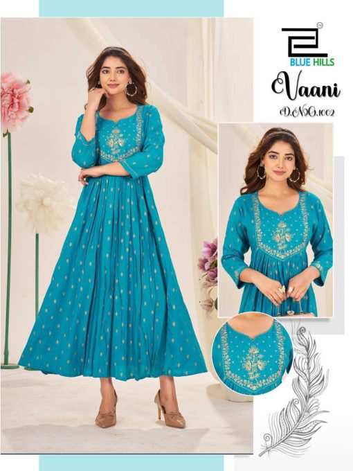Blue Hills Vaani Rayon Kurti Catalog 4 Pcs - Image 4