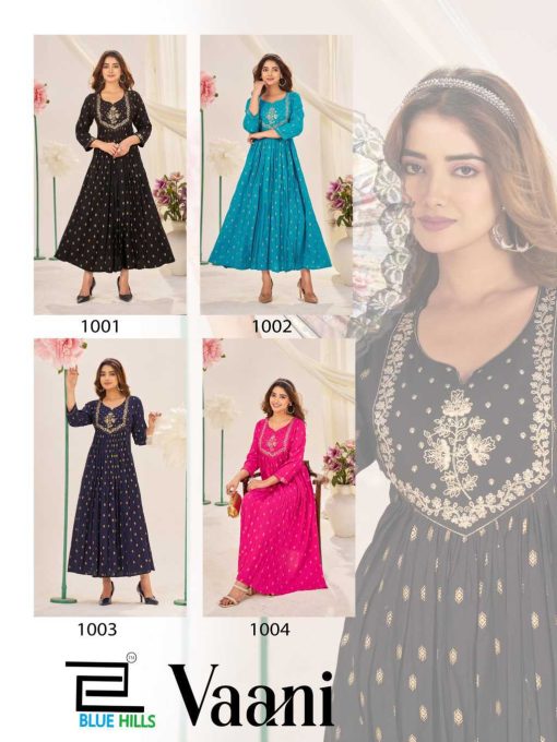 Blue Hills Vaani Rayon Kurti Catalog 4 Pcs - Image 7