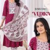 Blue Hills Vedika Kurti with Dupatta Bottom Rayon Catalog 4 Pcs