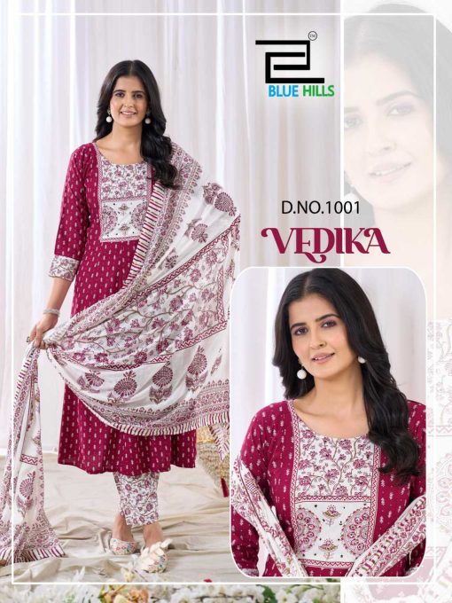 Blue Hills Vedika Kurti with Dupatta Bottom Rayon Catalog 4 Pcs - Image 3