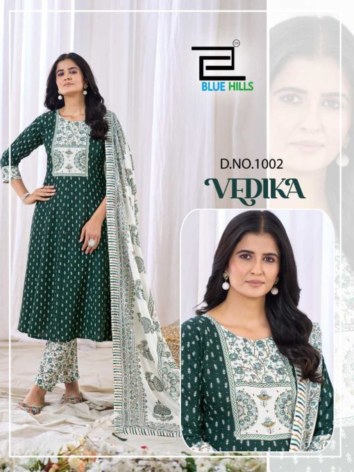 Blue Hills Vedika Kurti with Dupatta Bottom Rayon Catalog 4 Pcs - Image 4
