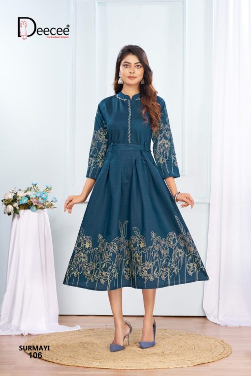 Deecee Surmayi Fancy Kurti Catalog 6 Pcs - Image 5
