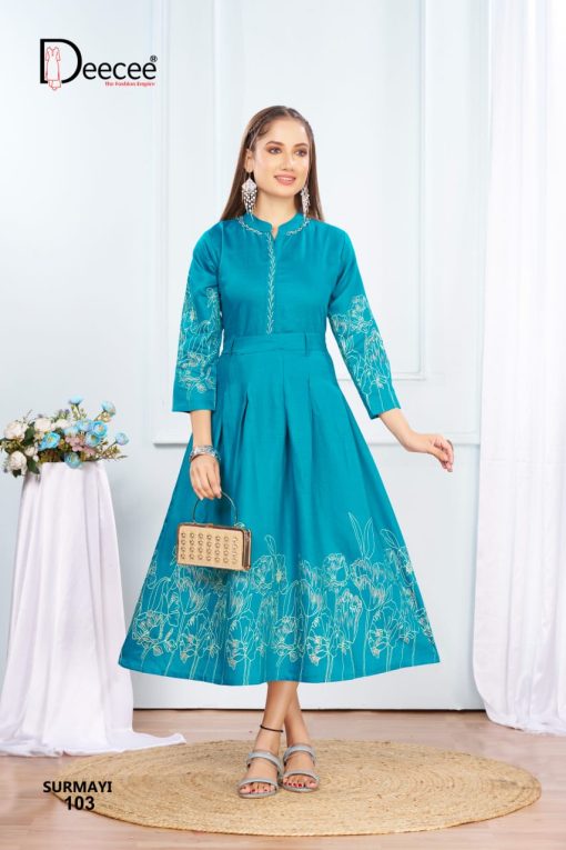 Deecee Surmayi Fancy Kurti Catalog 6 Pcs - Image 8