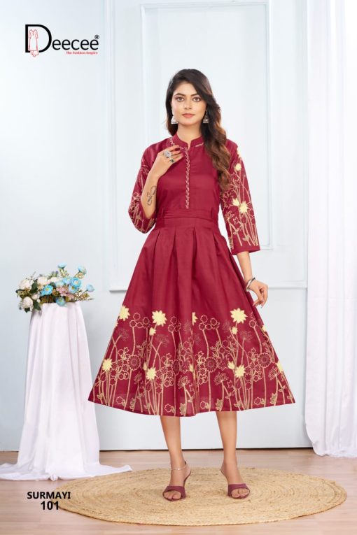 Deecee Surmayi Fancy Kurti Catalog 6 Pcs - Image 9