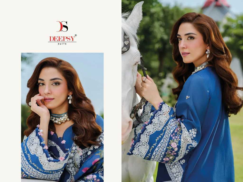 Deepsy Elaf Luxury Lawn 25 Vol 3 Cotton Salwar Suit Catalog 5 Pcs (9) Deepsy Elaf Luxury Lawn 25 Vol 3 Cotton Salwar Suit Catalog 5 Pcs - Image 10