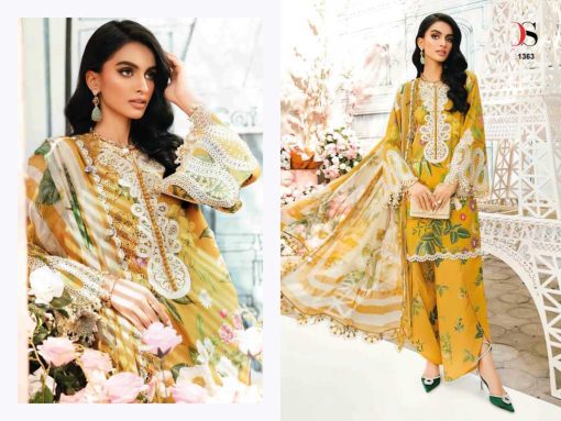 Deepsy Maria B M Print 25 Vol 3 Chiffon Cotton Salwar Suit Catalog 6 Pcs - Image 2