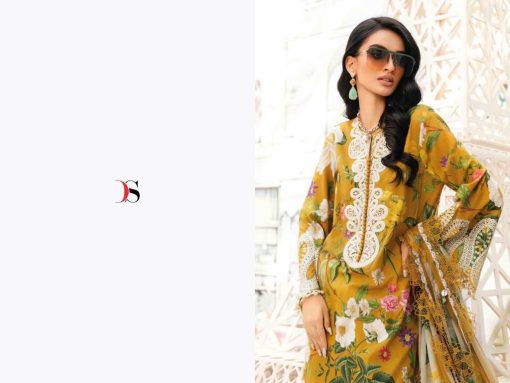 Deepsy Maria B M Print 25 Vol 3 Chiffon Cotton Salwar Suit Catalog 6 Pcs - Image 3