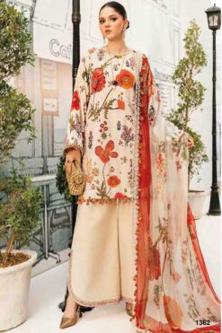 Deepsy Maria B M Print 25 Vol 3 Chiffon Cotton Salwar Suit Catalog 6 Pcs 247x371 - Surat Fabrics