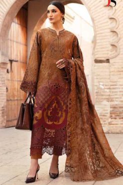 Deepsy Maria B Premium Embroidered 25 Vol 2 Hit Design Chiffon Cotton Salwar Suit Catalog 4 Pcs