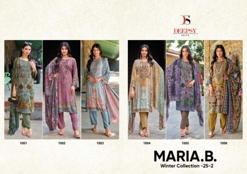 Deepsy Maria B Winter Collection 25 Vol 2 Salwar Suit Catalog 6 Pcs - Image 13